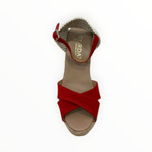 Cordani Everly Wedge - Red Suede