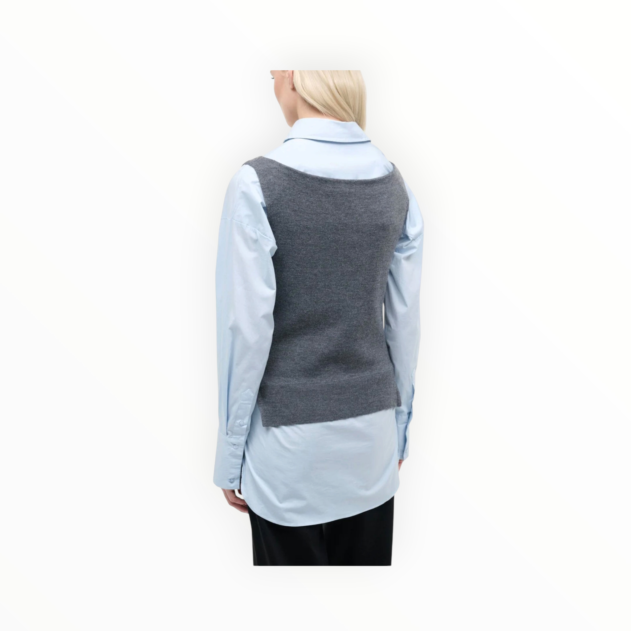 STAUD Damian Top - Charcoal/Glacier