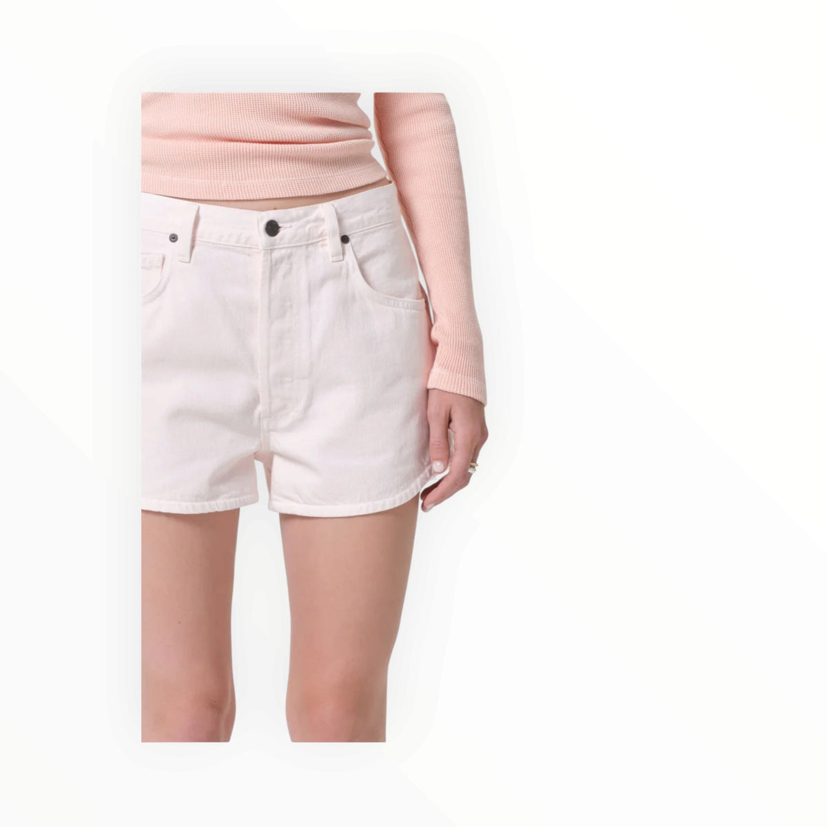 Citizens of Humanity Albita Shorts - Pale Salt Light Pink