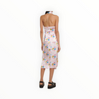 GANNI Floral Silk Blend Halter Neck Top
