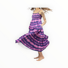 Worthy Threads Tie Dye Dress - Fuchsia/Navy