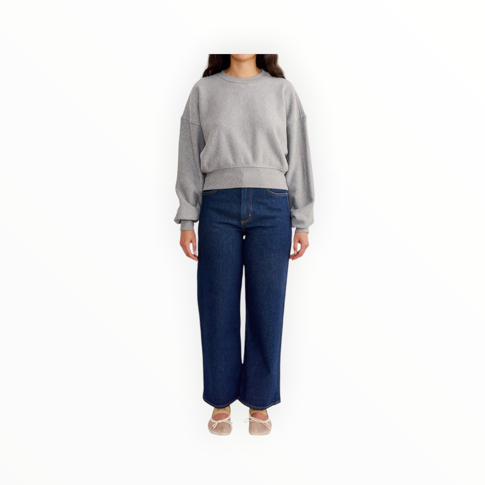 AGOLDE Kit Sweatshirt - Grey Heather