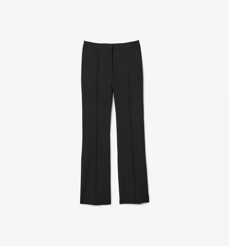 Lacoste High Waist Flared Dress Pants - Black