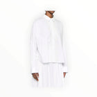 Dorothee Schumacher Poplin Power Blouse W/Lace Detail - White