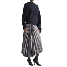 A.L.C. Tracy Metallic Vegan Leather Skirt - Slate