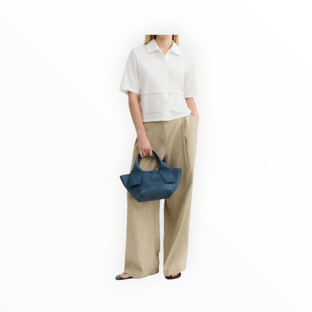 Thinking MU Vainica Ane Blouse - White