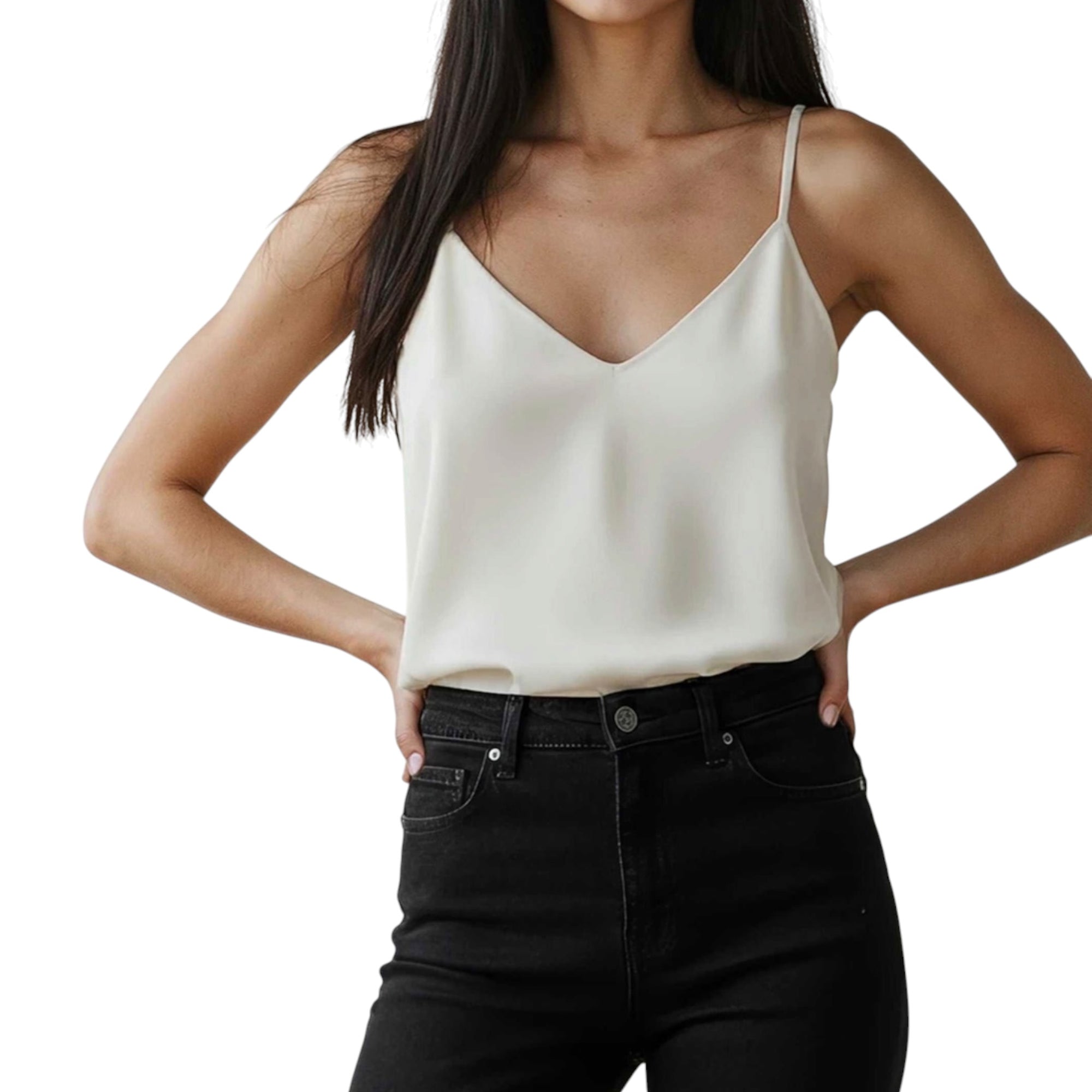 Fifteen Twenty Carys Silk Cami - Cream