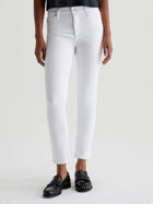 AG Jeans Mari Crop Mid Rise Slim Straight - Gallery White