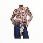 Cara Cara Sundance Top - Abstract Cheetah Ivory
