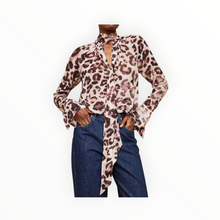 Cara Cara Sundance Top - Abstract Cheetah Ivory