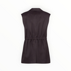 TELA Single-Breasted Vest - Plum
