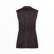 TELA Single-Breasted Vest - Plum