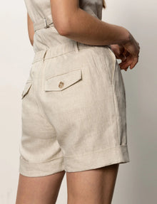Sanctuary Caravan Cuffed Short - Flax