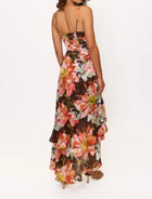 Hutch Royce Dress - Brown Vintage Upholstery Floral