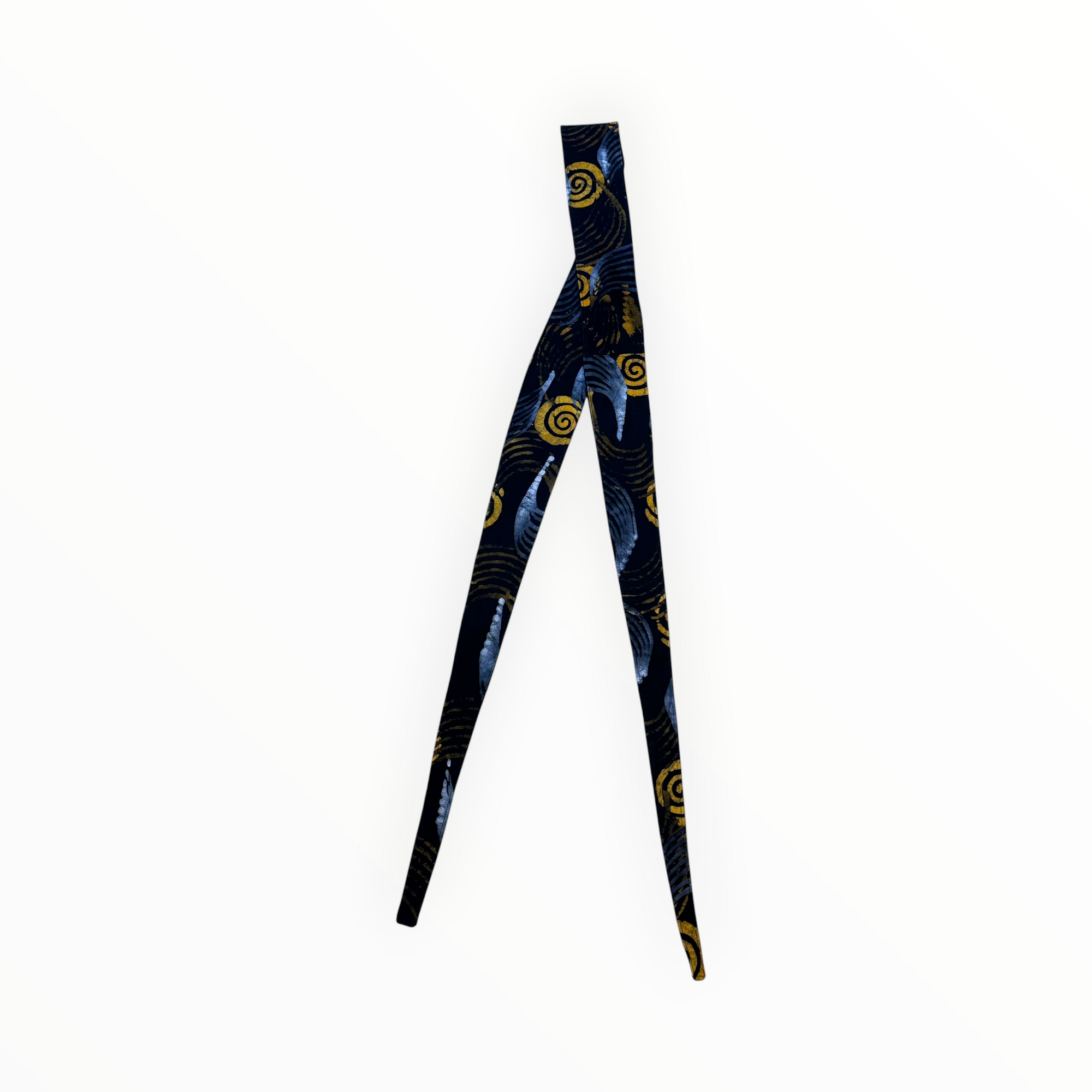 rw&a clothing Kitenge Tie Belt - Black