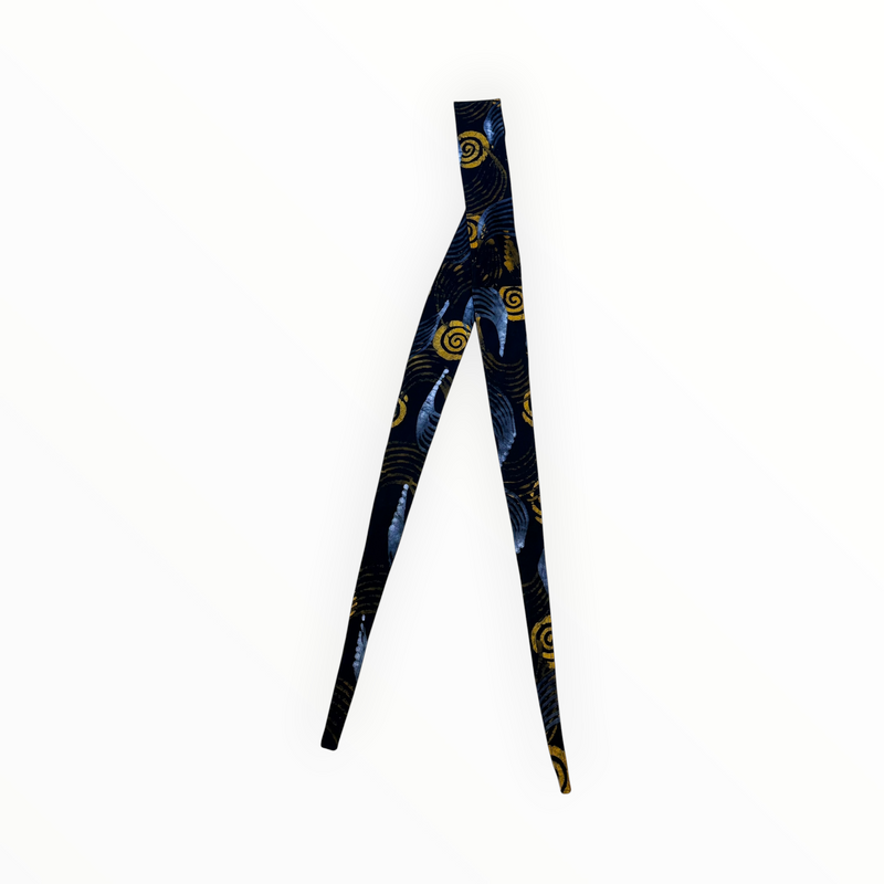 rw&a clothing Kitenge Tie Belt - Black