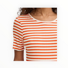 ICHI Cella Stripe T-Shirt - Fiesta