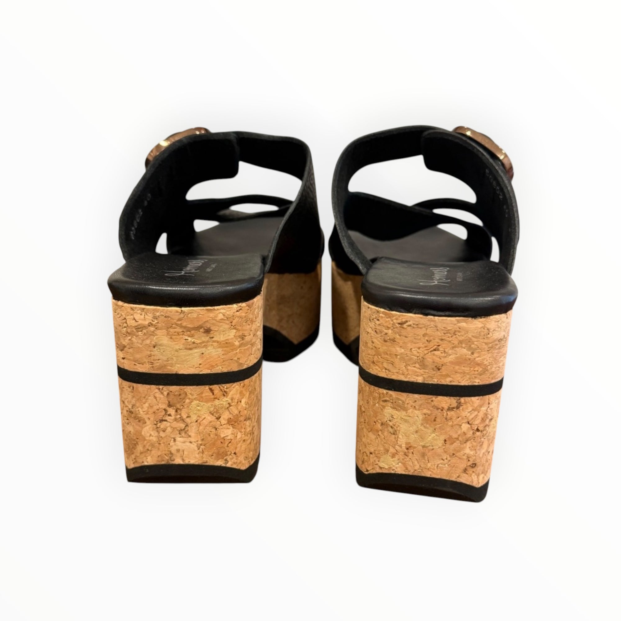 Homers Venice Wedge Sandal - Black