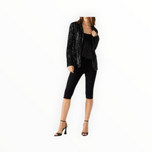 Steve Payton Sequin Blazer - Black