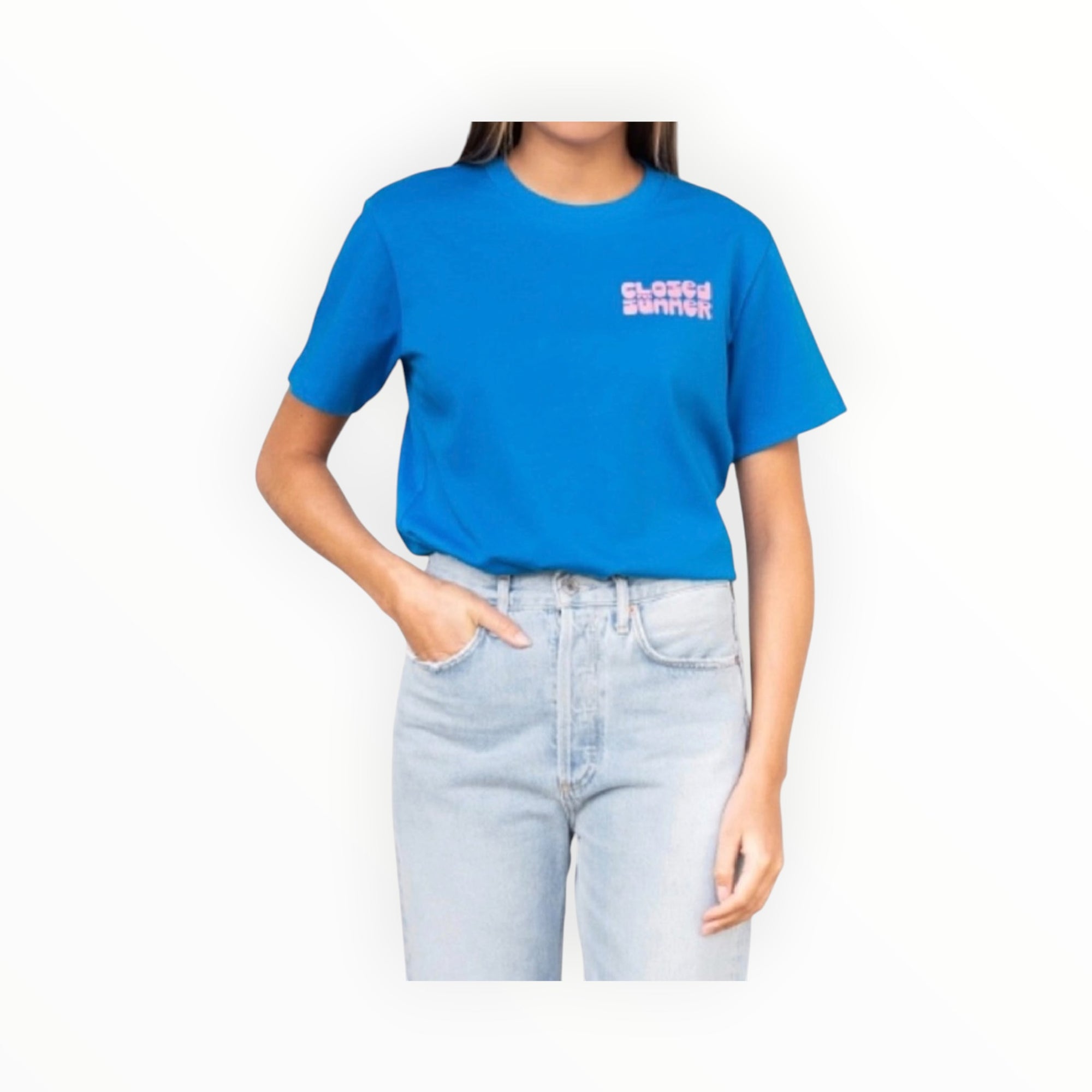 Closed Printed Summer T-Shirt - Oceanic Blue