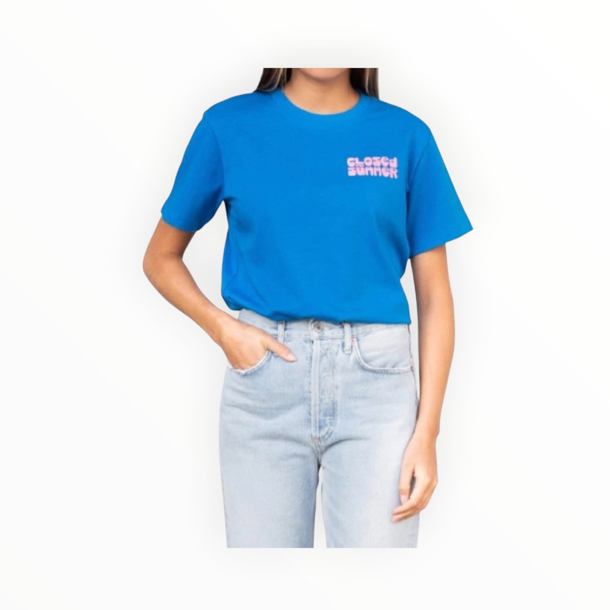 Closed Printed Summer T-Shirt - Oceanic Blue