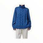 GANNI Chunky Cable Sweater - Blue