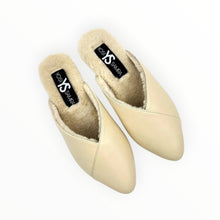Yosi Samra Valentina Leather Slipper Mule - Nude