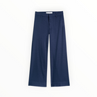 Frank & Eileen Wexford Wide-Leg Linen Pant - Summer Navy