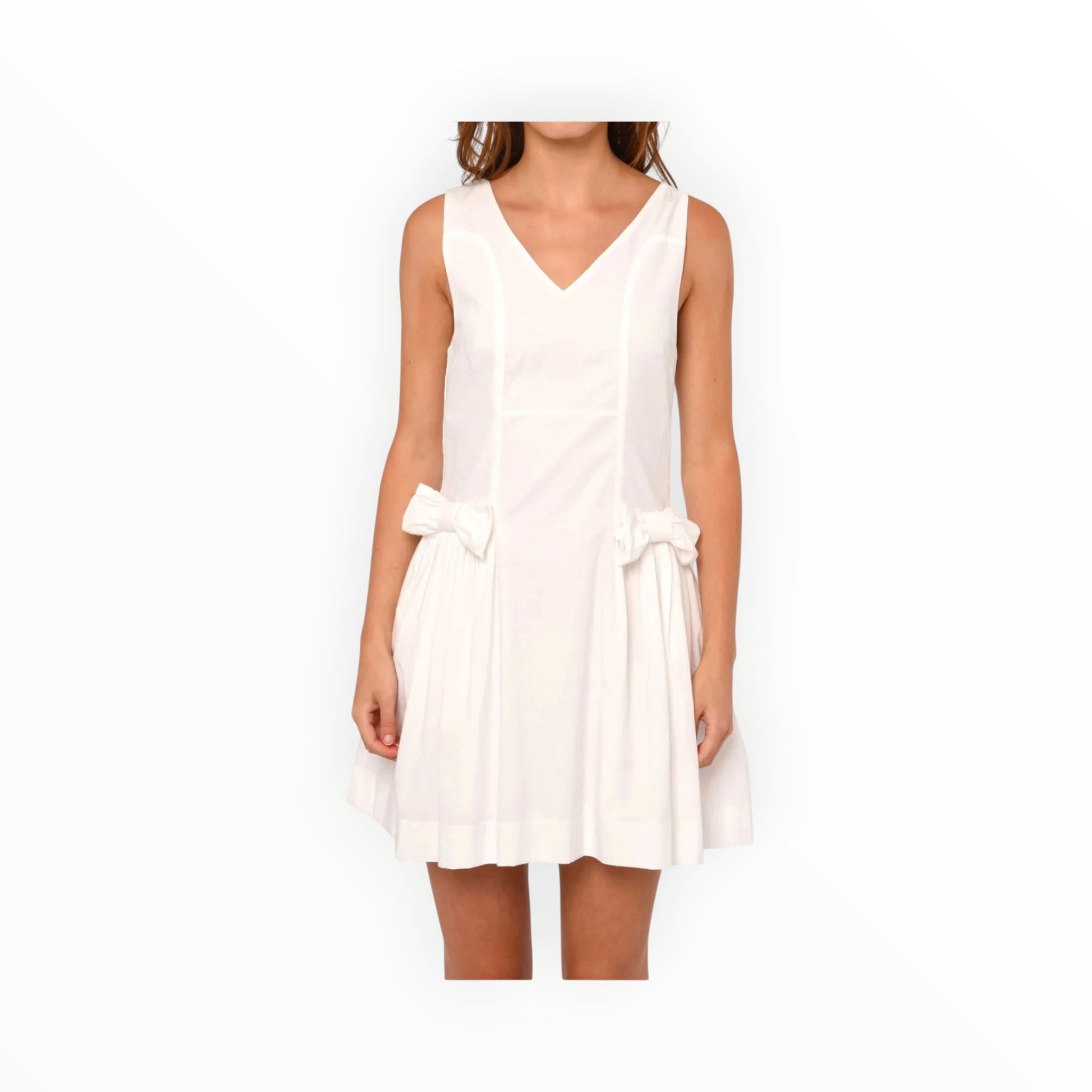 Love The Label Prim Mini Dress - Bright White