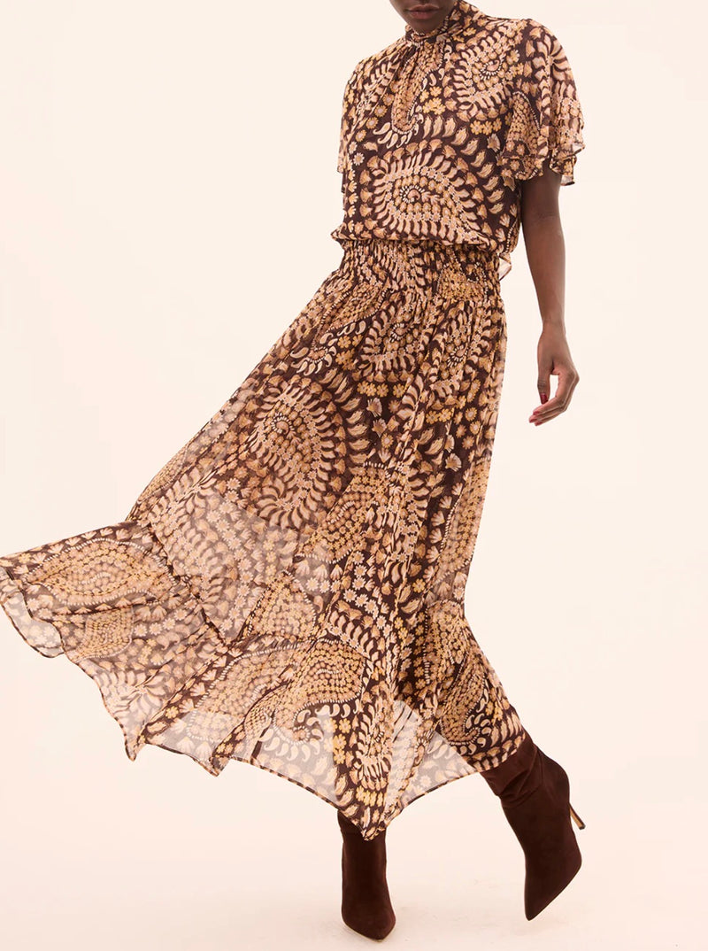 MISA Agyness Skirt - Daisy Paisley