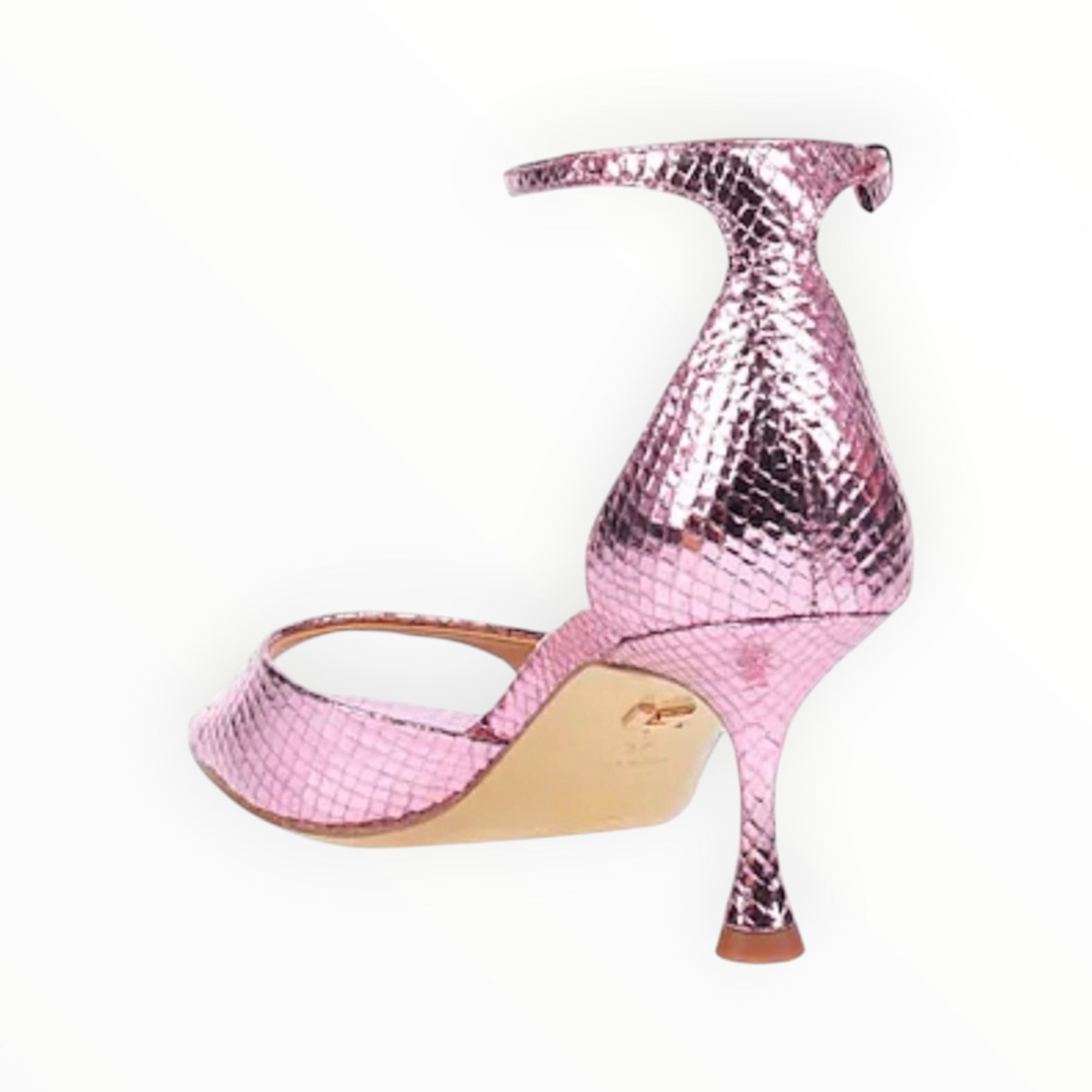 Lola Cruz Kumala Sandal - Platinum - Rosa