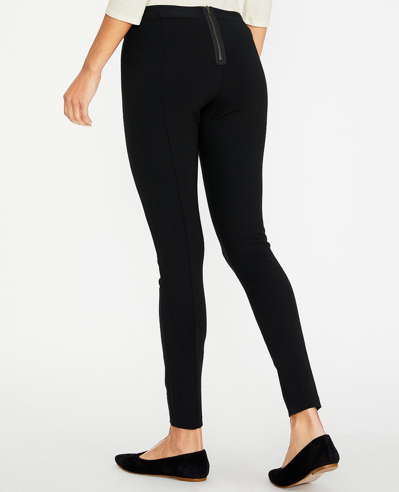 LILLA|P Seamed Ponte Pants - Black