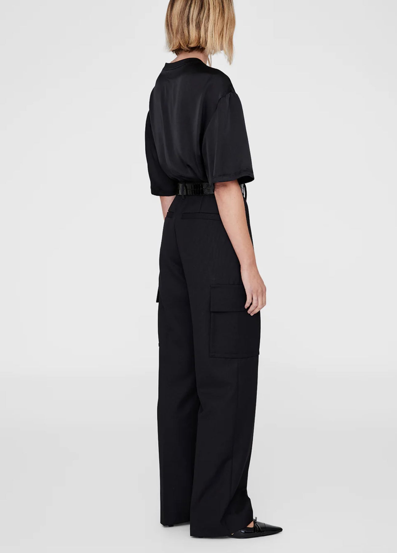 Anine Bing Dayton Cargo Pant - Black