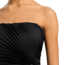 A.L.C. Layla Strapless Pleated Gown - Black