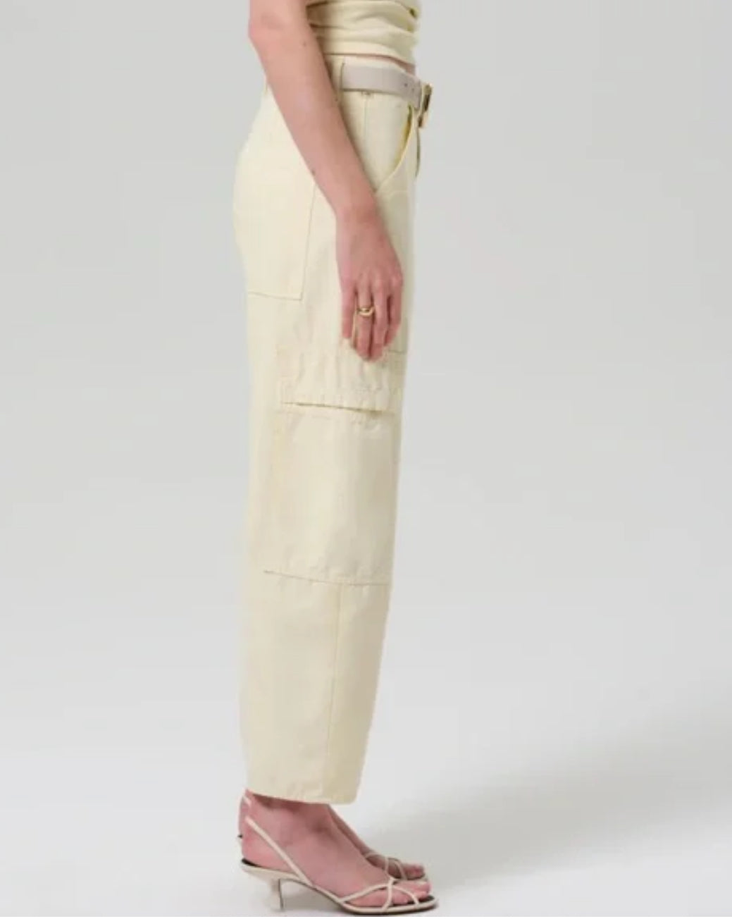 Citizens of Humanity Marcelle Low Slung Cargo - Sateen Napoli