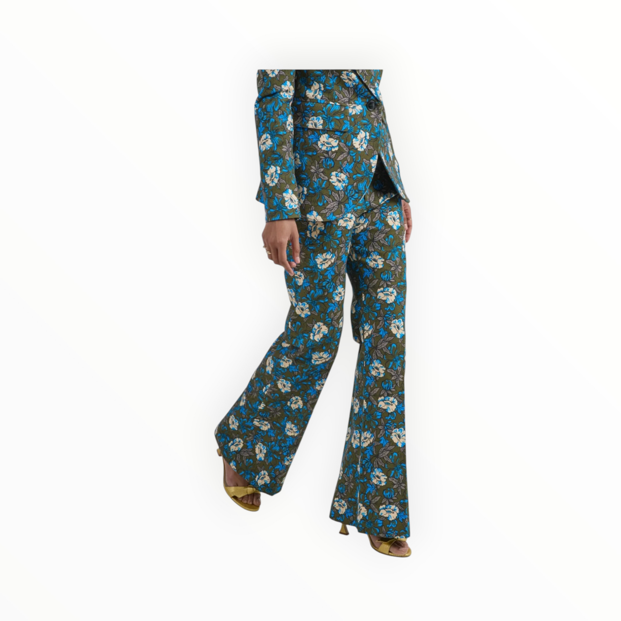 Smythe Classic Pant - Olive Floral