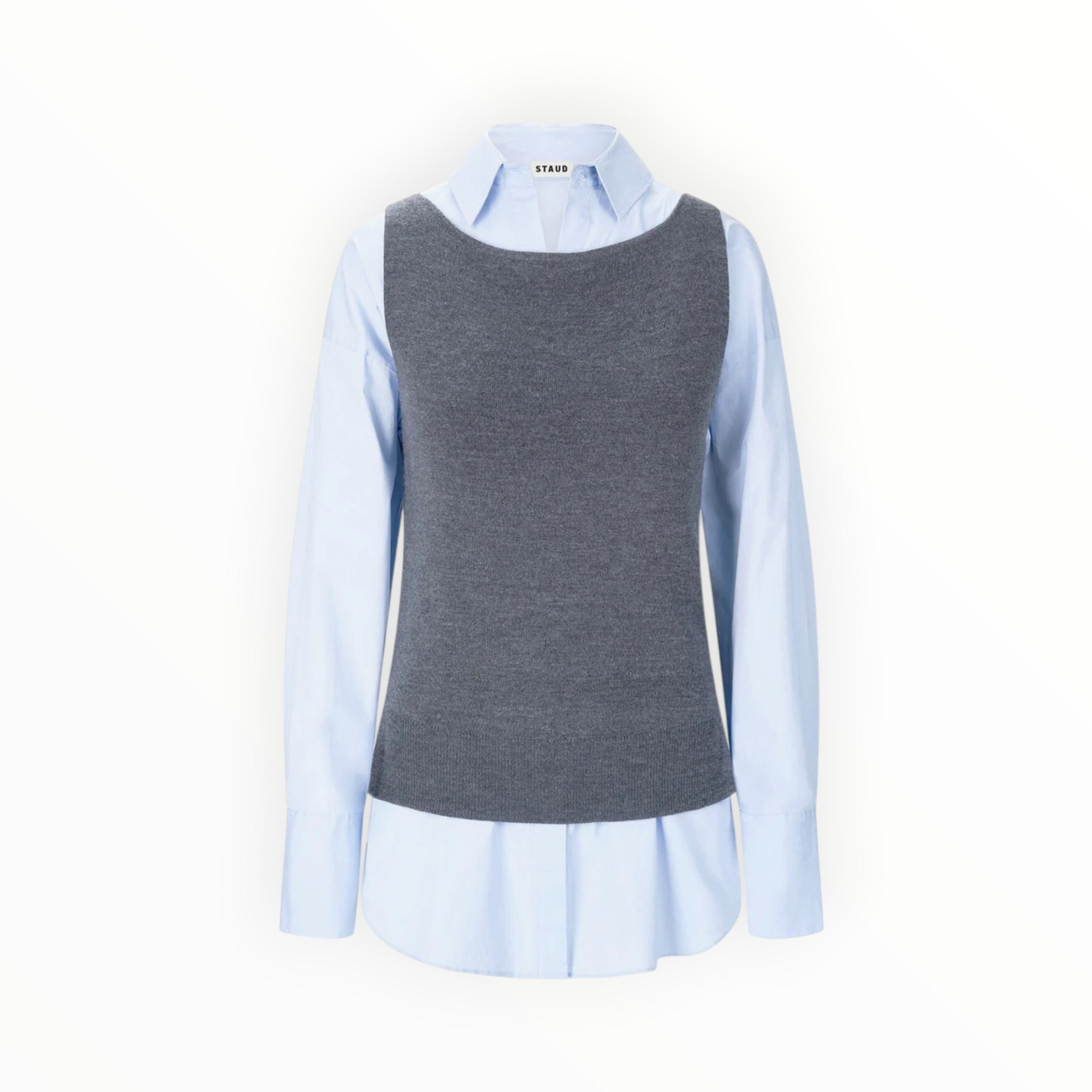 STAUD Damian Top - Charcoal/Glacier