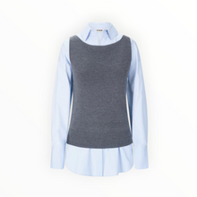 STAUD Damian Top - Charcoal/Glacier