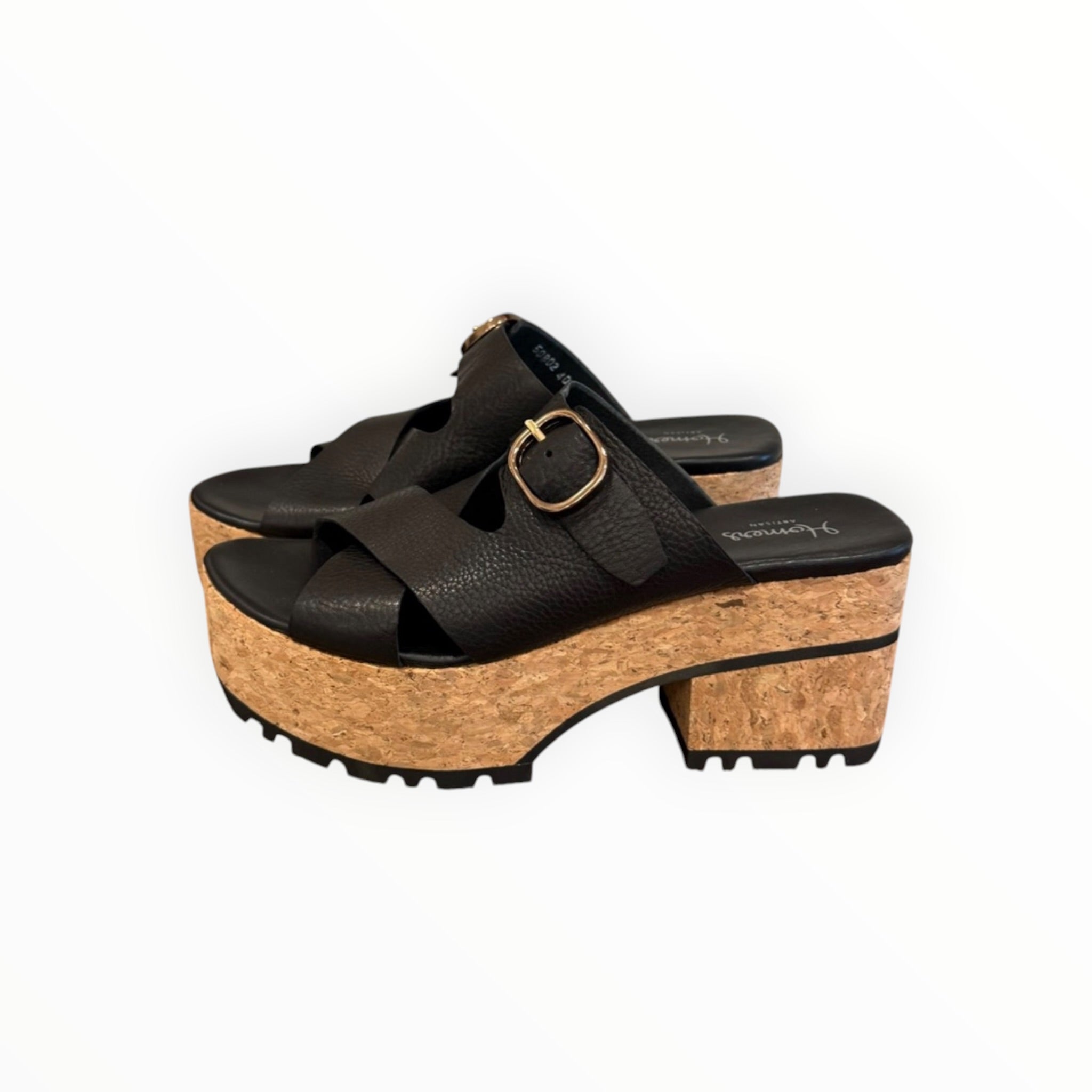 Homers Venice Wedge Sandal - Black