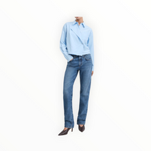 Favorite Daughter The Jenni Top - Light Blue Stripe