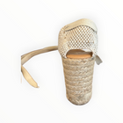 Pinaz Laser Cut Wedge Espadrille - White