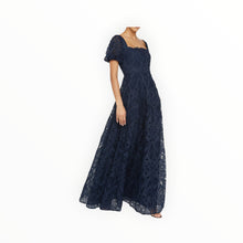 THEIA Dominique Puff Sleeve Gown - Odessey Grey