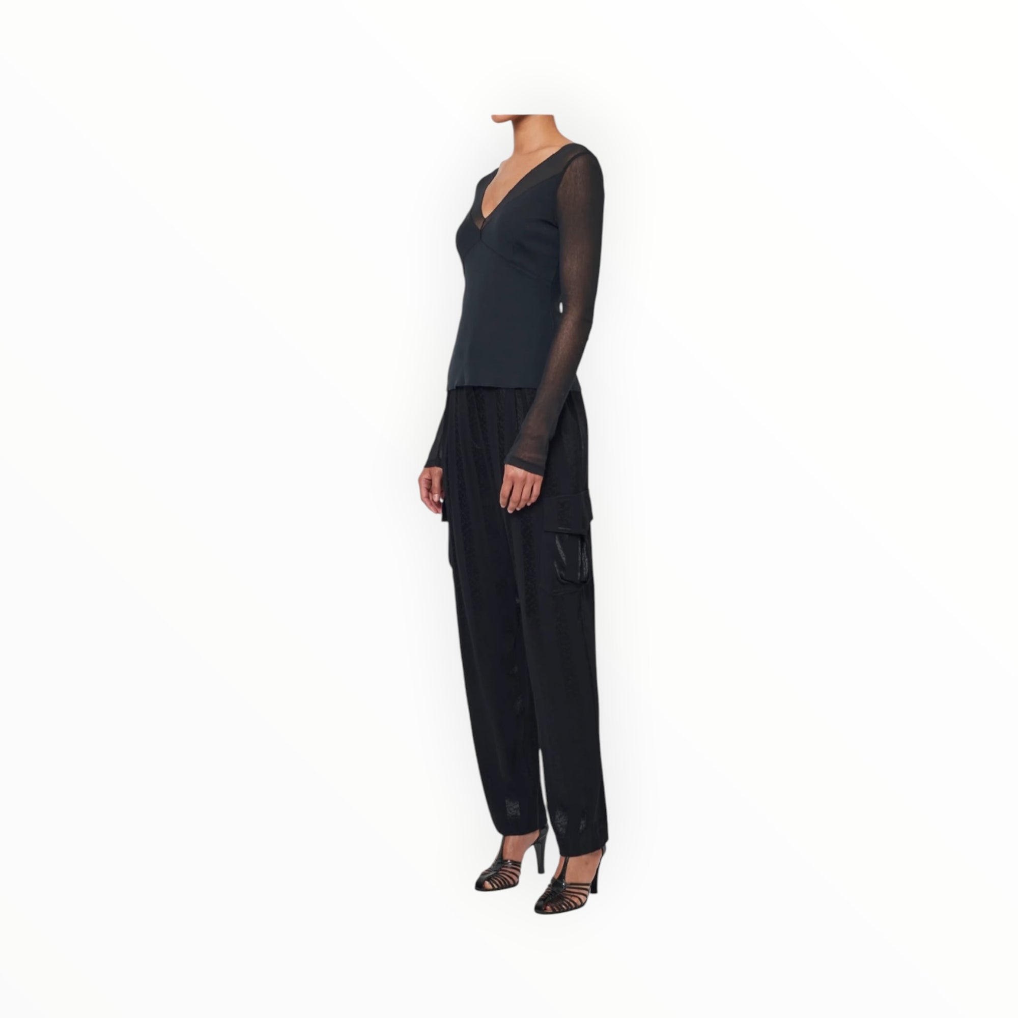 Raquel Allegra Poppy Top - Black
