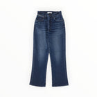 Moussy Vintage Emma Cropped Flare Jeans - Dark Blue