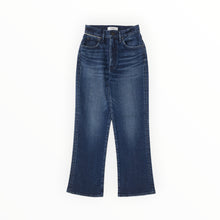 Moussy Vintage Emma Cropped Flare Jeans - Dark Blue