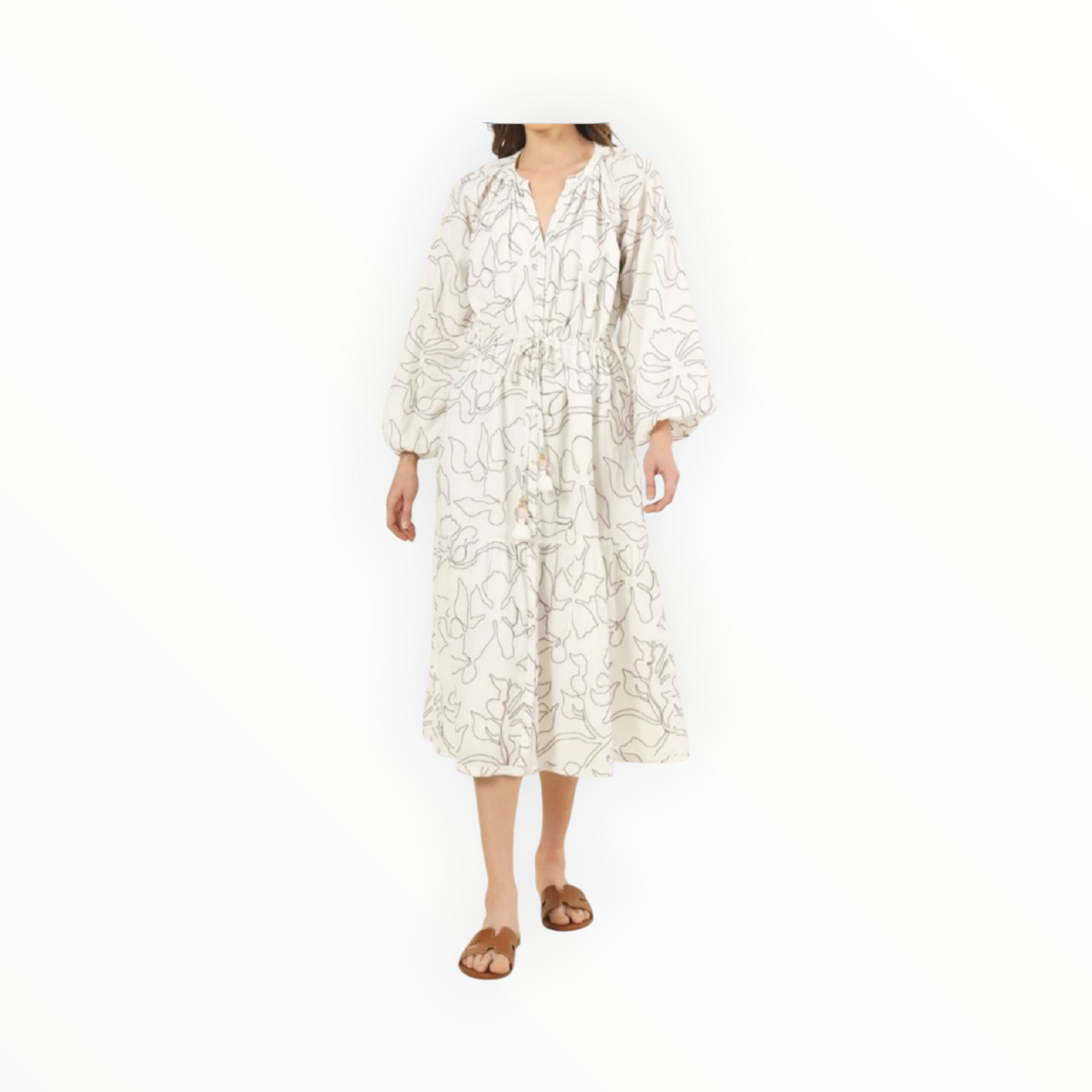 Omika Emerson Midi Dress - Uma Coconut