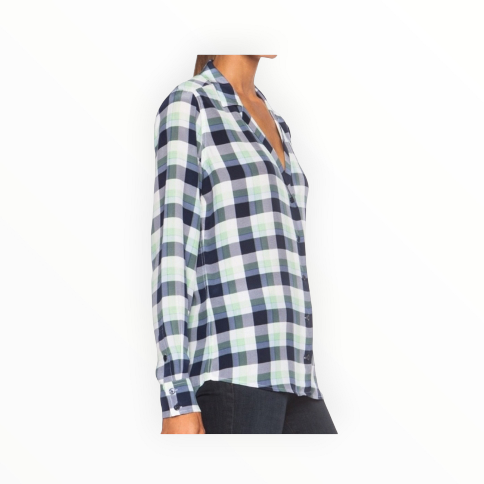 Equipment Adalyn Shirt - Bright White/Peacoat
