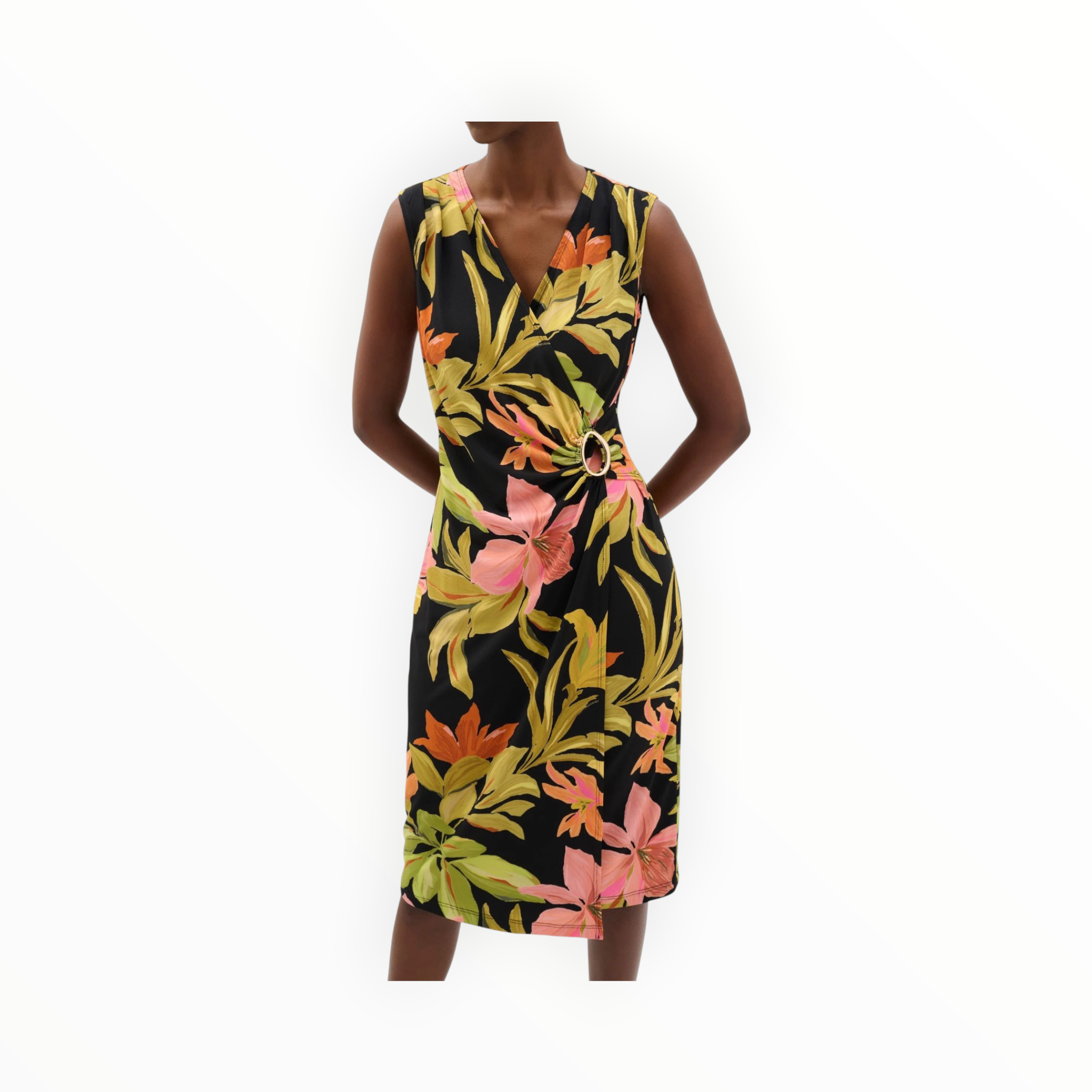 Joseph Ribkoff Jungle Dress - Black/Multi