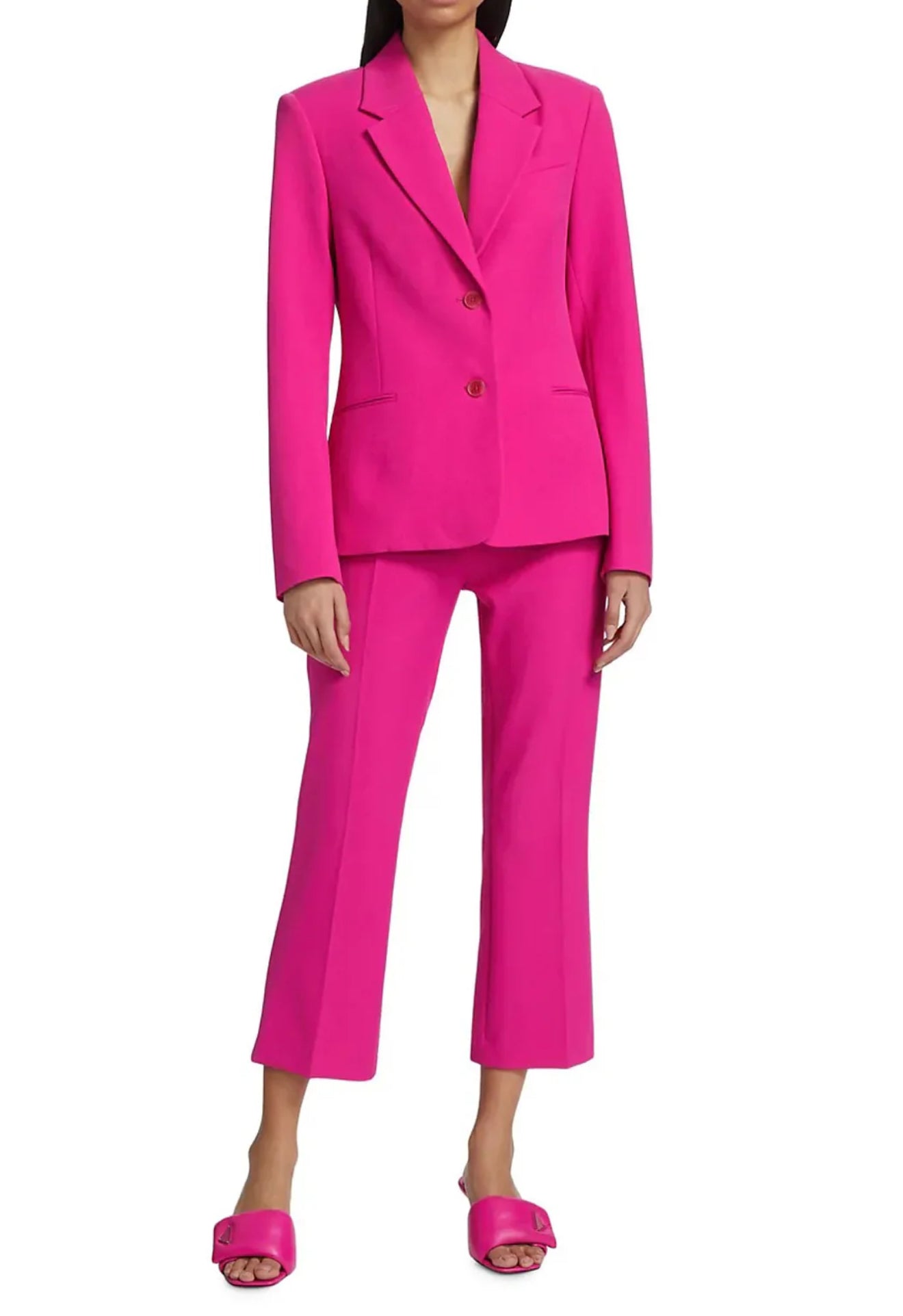 Frame Le Crop Mini Boot Trouser - Fuchsia