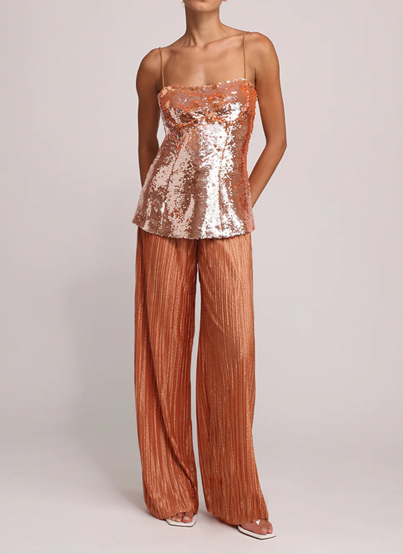 Sabina Musayev Mackenzie Top - Copper